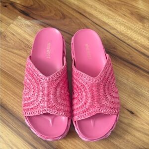 Nine West Pink Sandals with Textured Sole